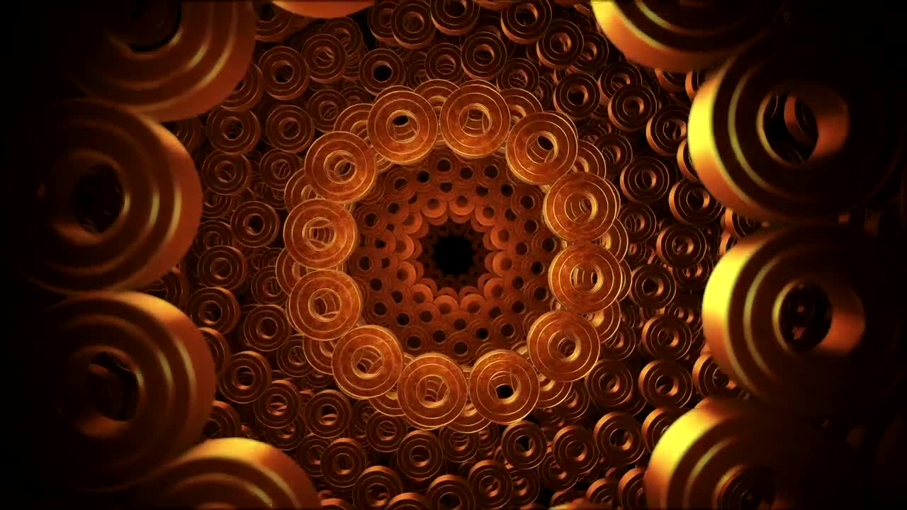 Video Stock Circular Shapes Rotating D Animation Live Wallpaper For PC - Free Download