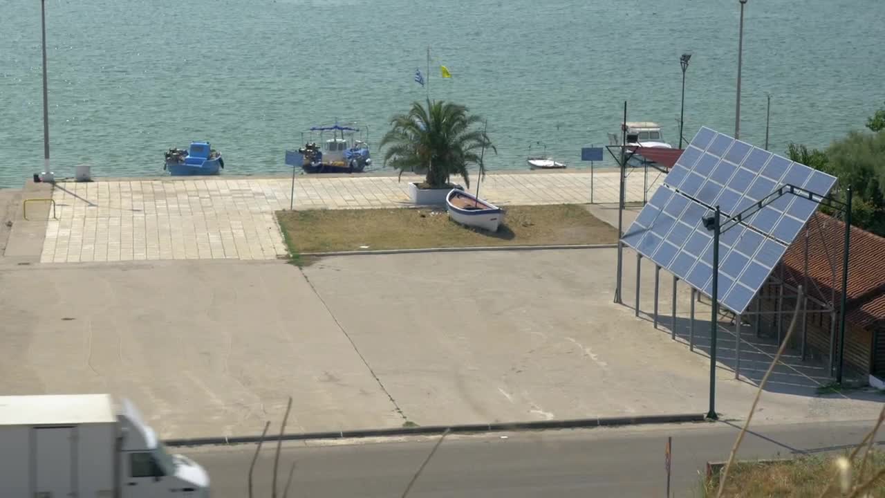Free Video Stock Small Boats By A Solar Panel Live Wallpaper - Free Download