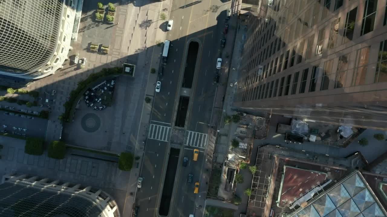 Stock Video Epic Aerial View Of Buildings On An Avenue Live Wallpaper For PC - Free Download