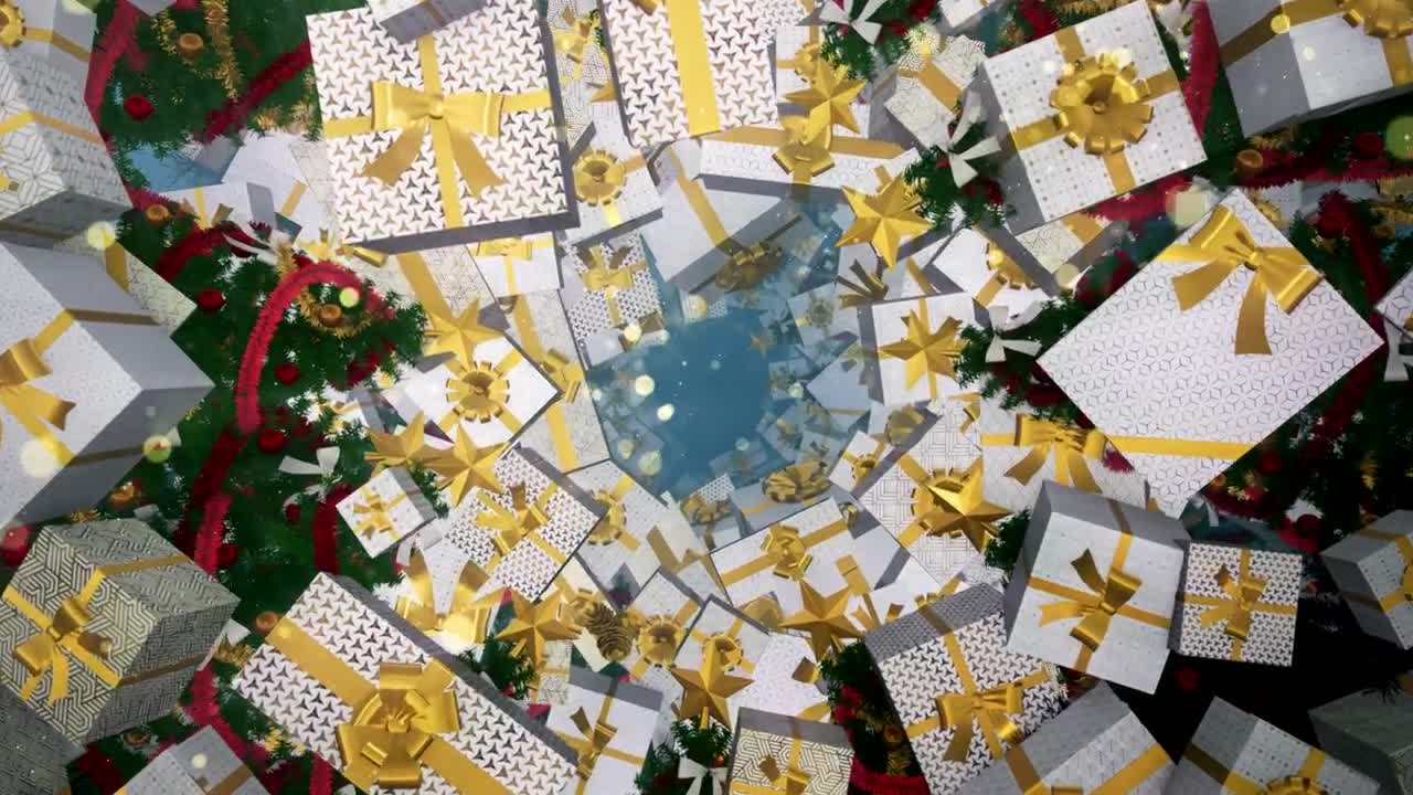 Stock Video Passing Among Many Gifts And Christmas Trees In D Live Wallpaper - Free Download