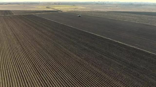 Free Video Stock tractor working on a large agricultural field Live Wallpaper - Free Download