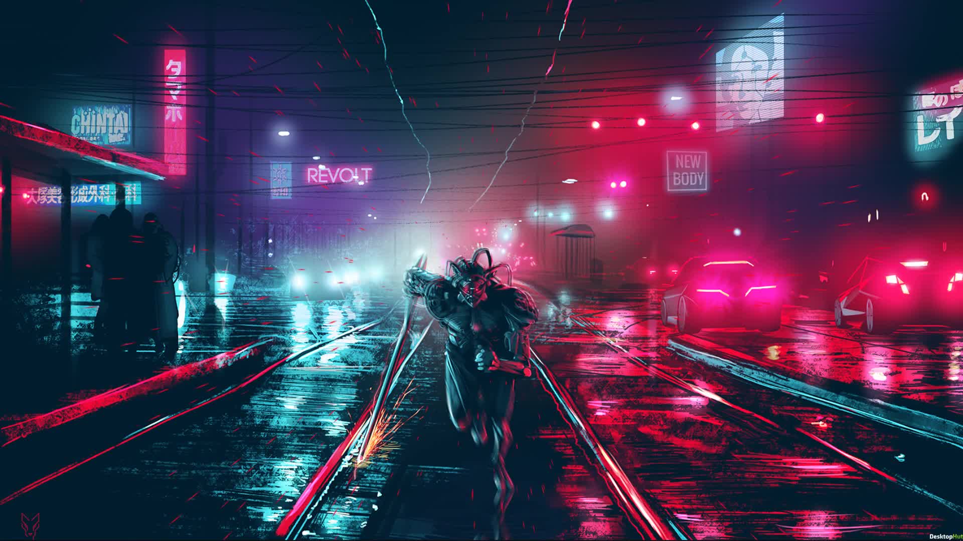 Cyberpunk Synth Live Wallpaper - Free Download