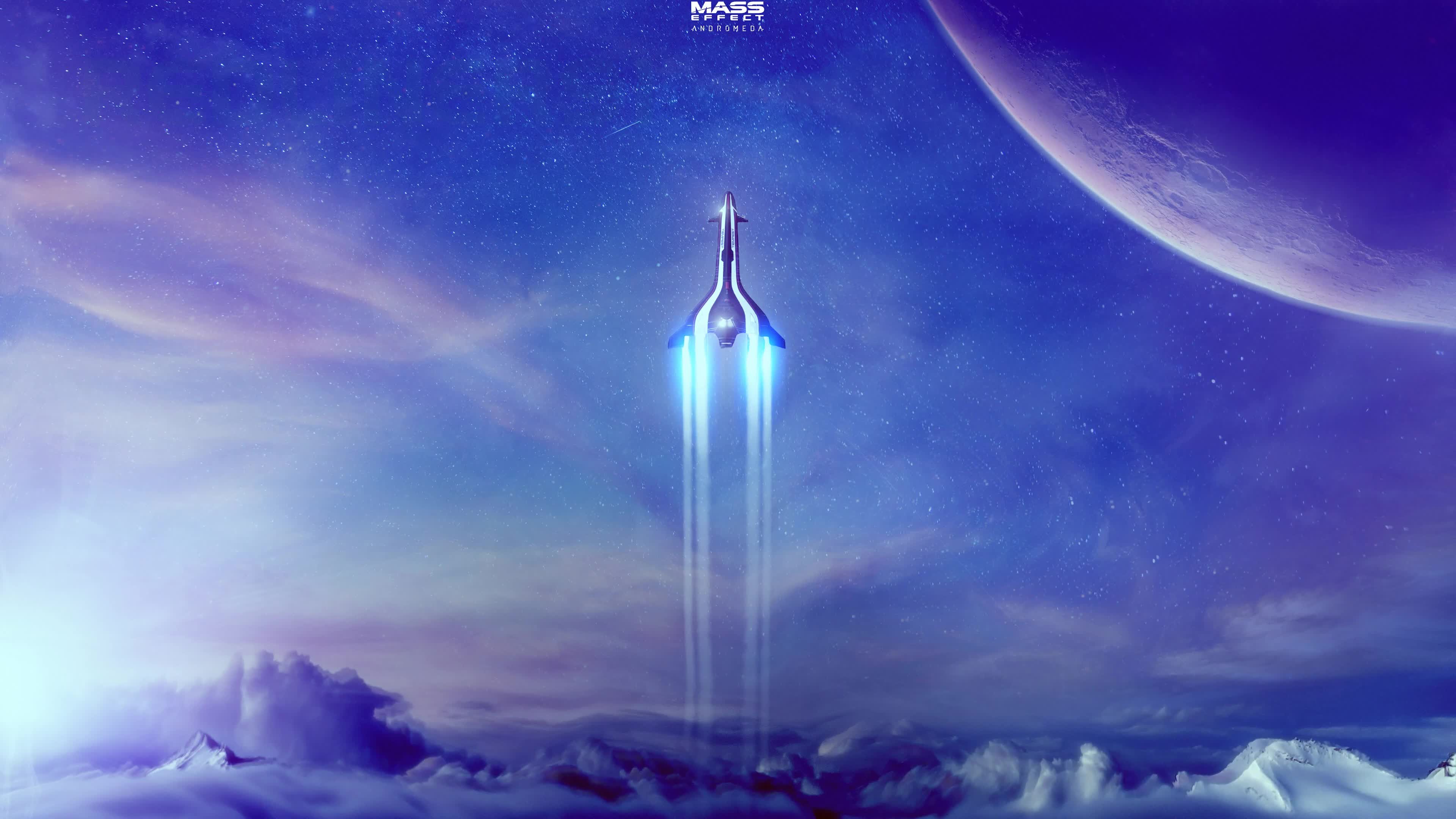 Mass  Effect  Andromeda  Spaceship  4K  Live  Wallpaper - Free Download