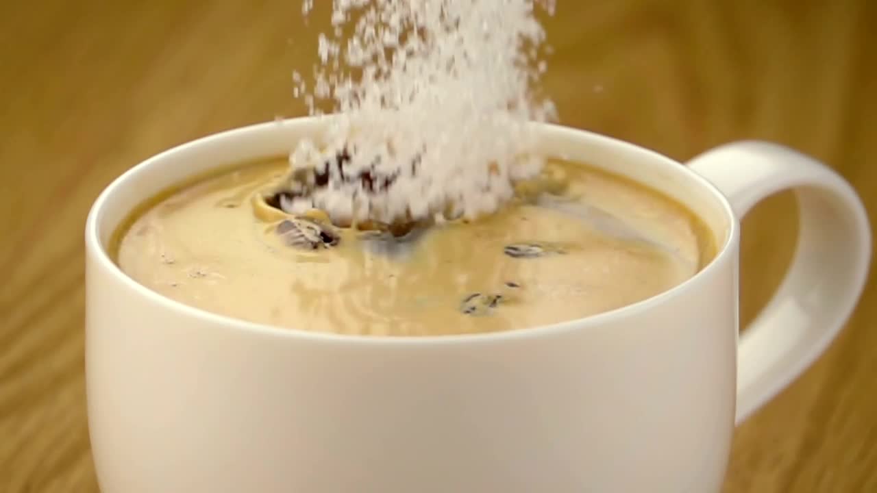 Free Video Stock Sugar Falling Into A Cup Of Coffee Live Wallpaper - Free Download