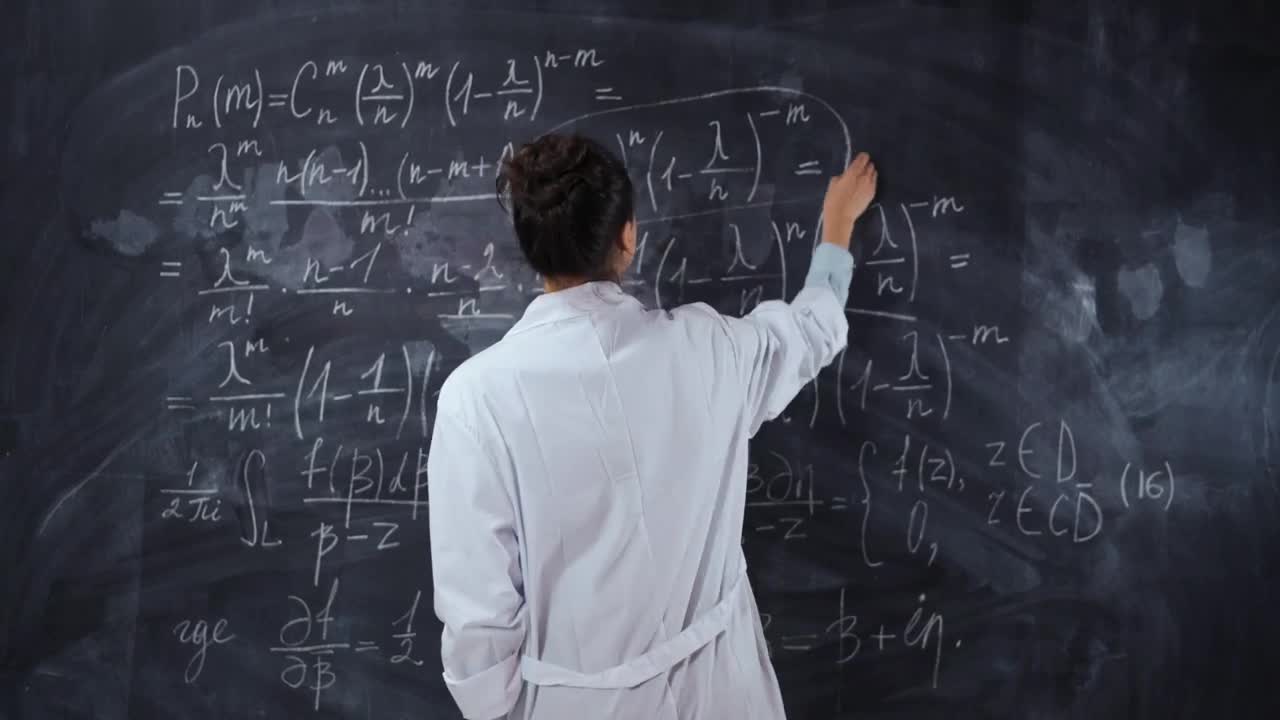 Free Stock Video Scientist Student Solving Formulas On A Blackboard Live Wallpaper - Free Download