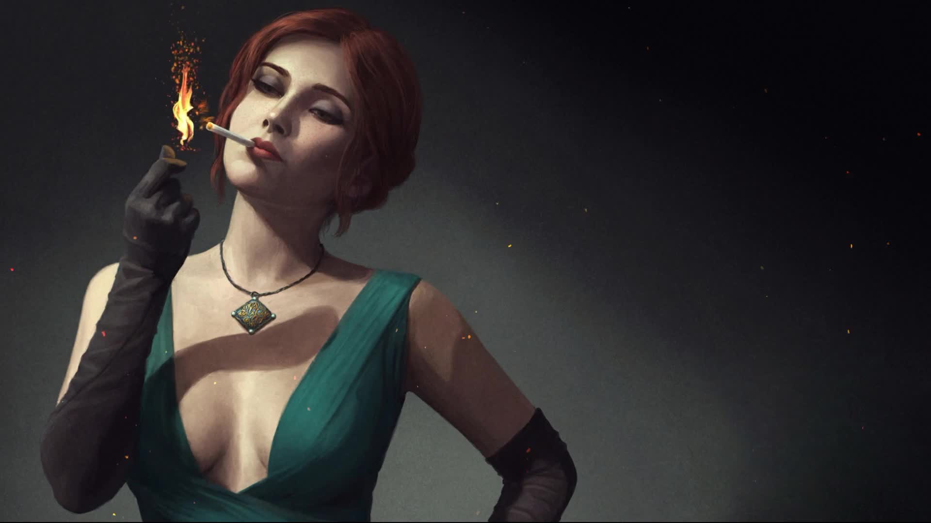 Witcher  Triss  Vintage  Live  Wallpaper - Free Download