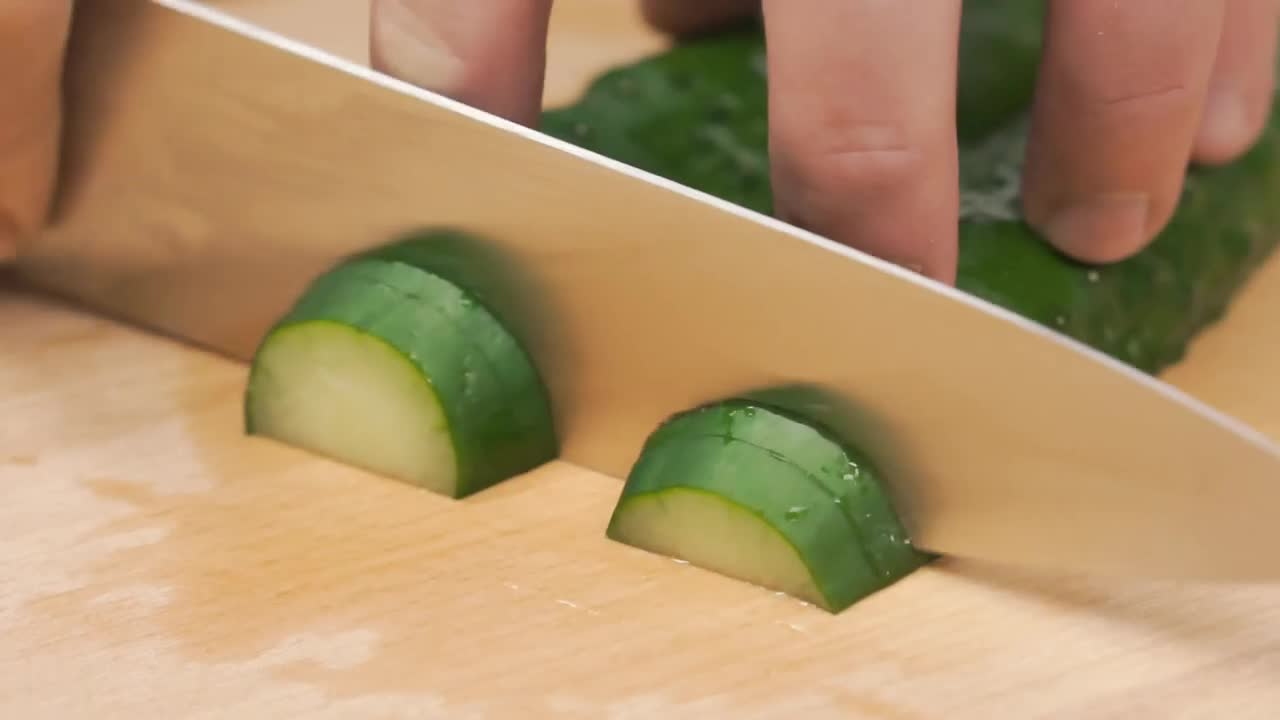 Video Stock Quickly Cutting A Cucumber Live Wallpaper Free - Free Download