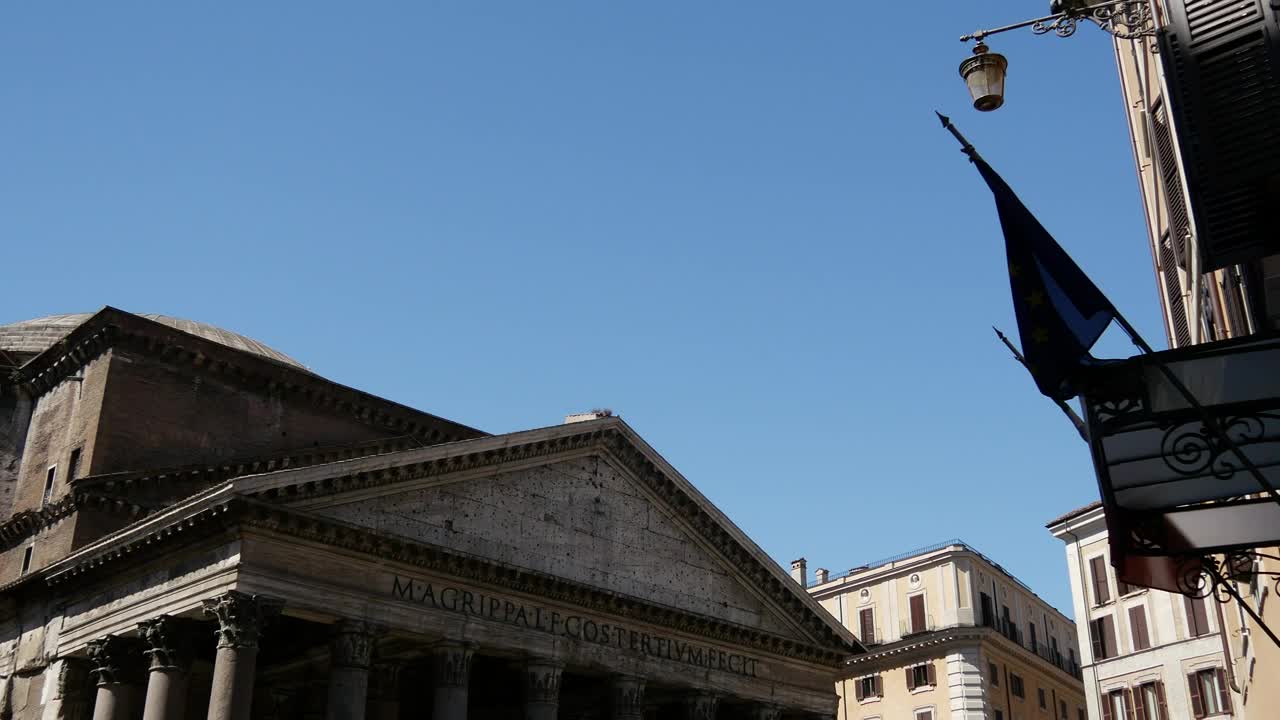 Free Video Stock the landscape of an ancient rome building Live Wallpaper - Free Download