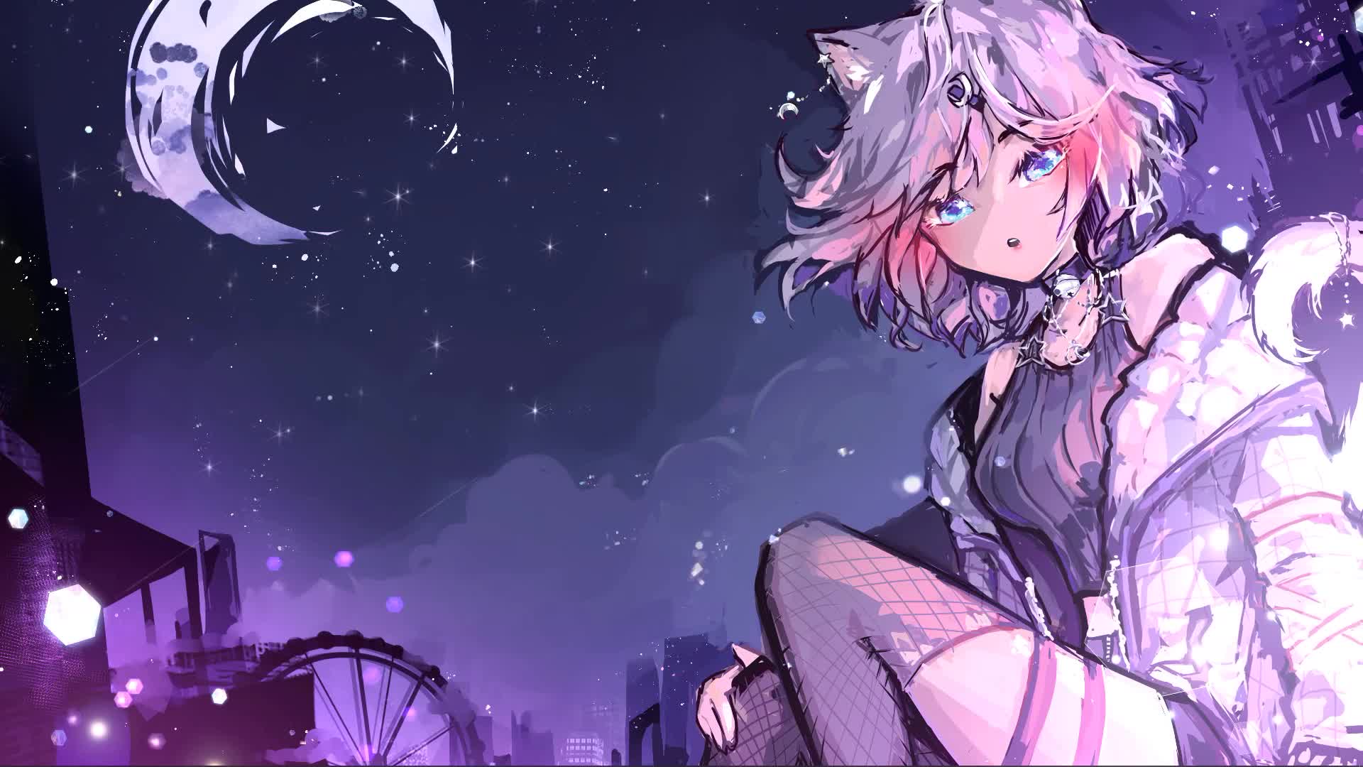 Lavender Sato Anime Live Wallpaper - Free Download