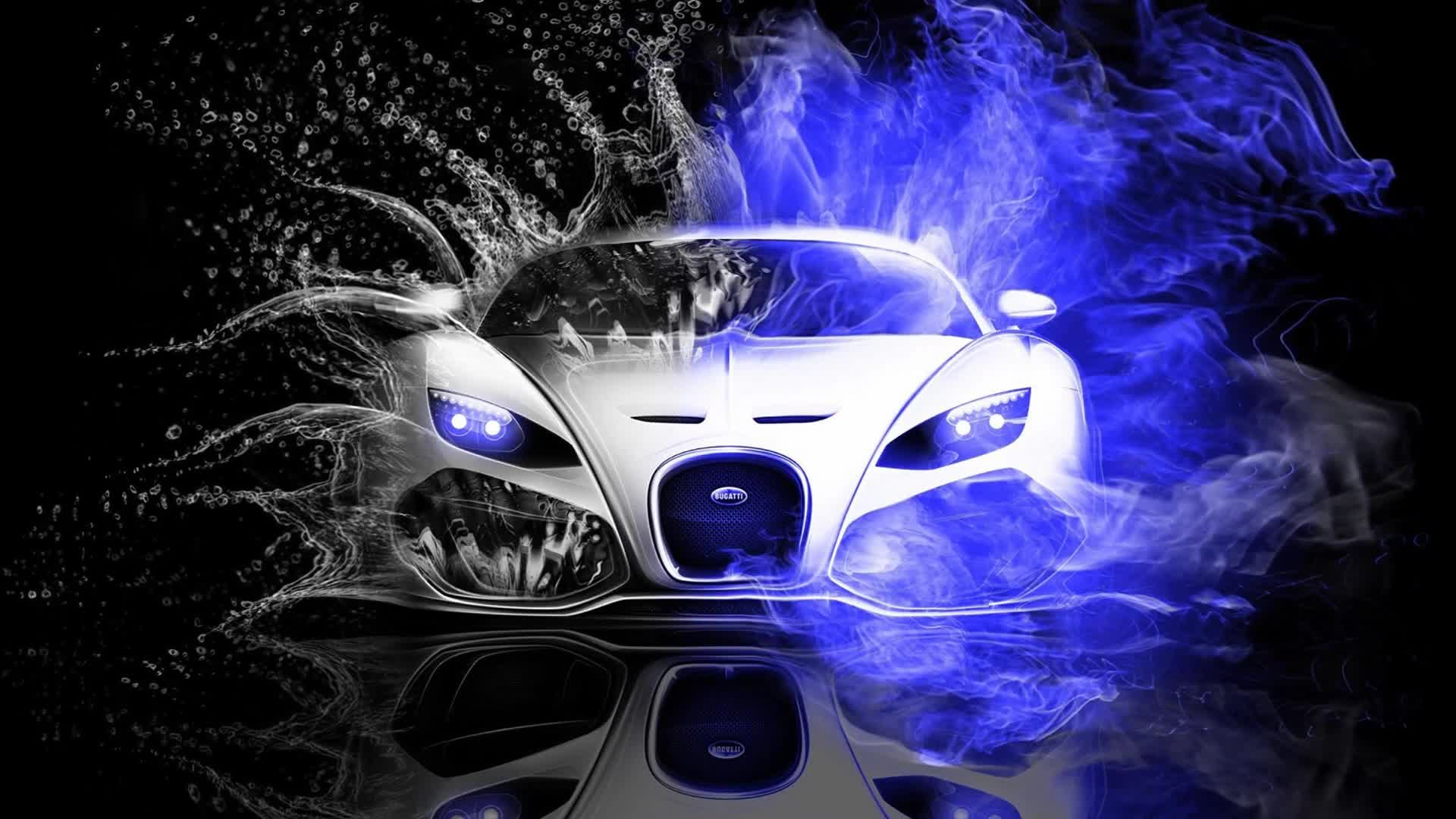 3D  Sport  Car  Bugatti  Abstract  Shapes  Live  Wallpaper - Free Download