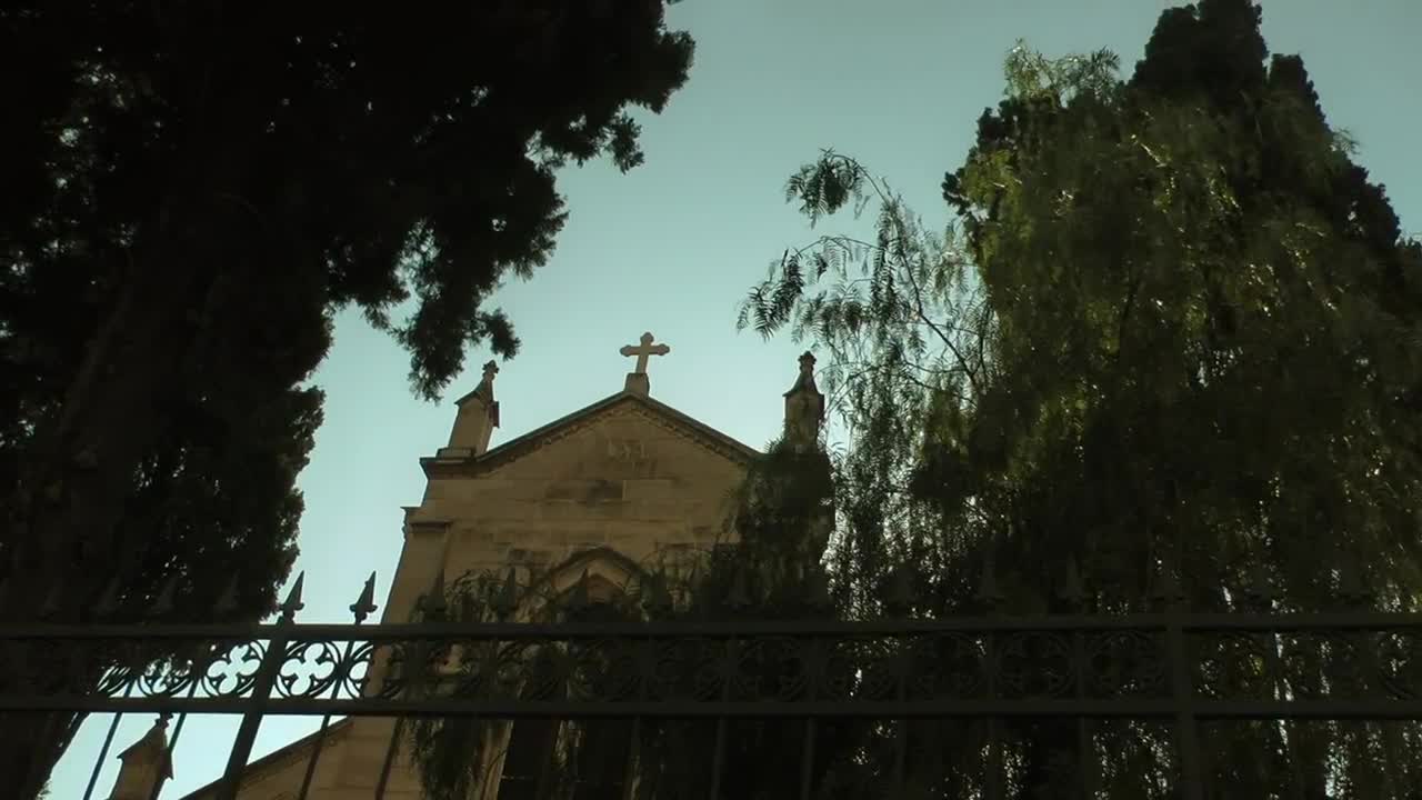 Free Video Stock Small Chapel Seen From Below Live Wallpaper - Free Download
