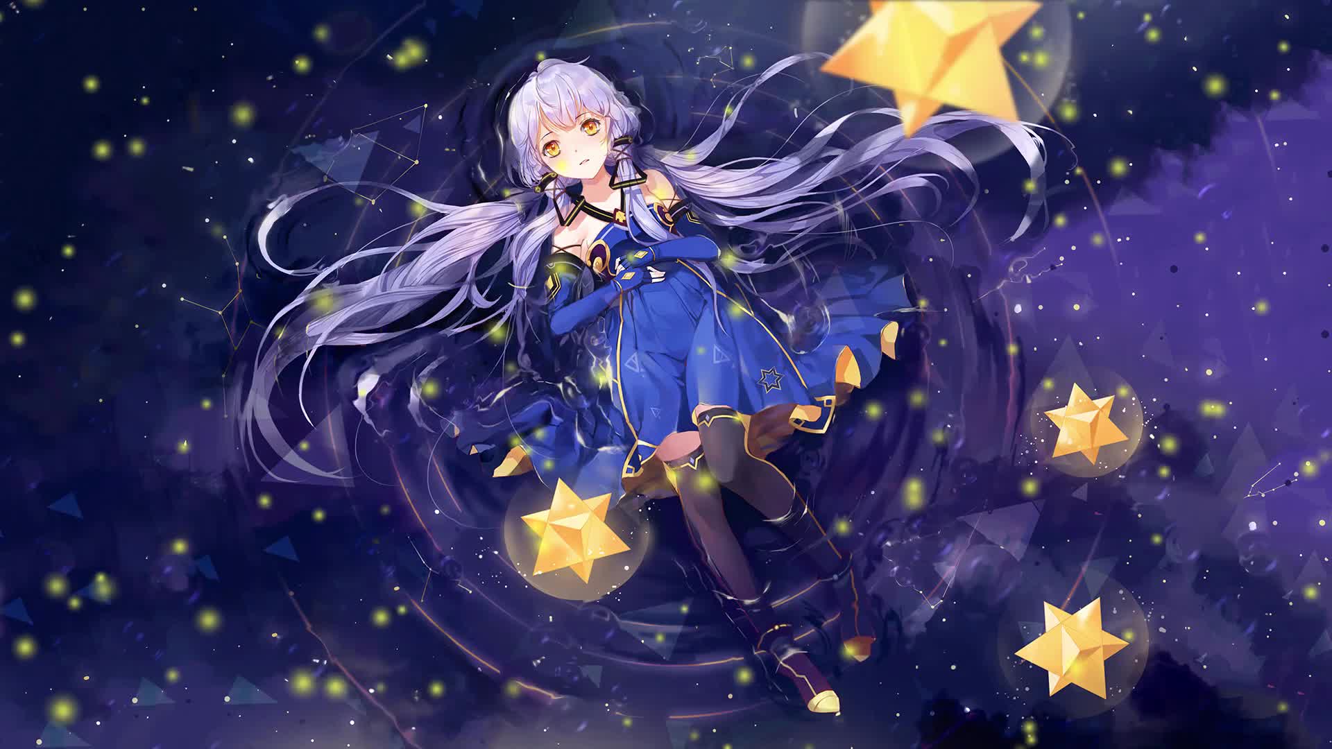 Stardust Anime Girl Live Wallpaper - Free Download