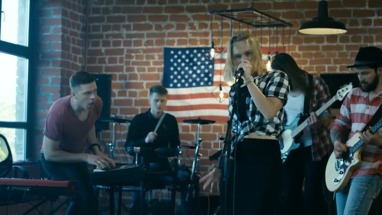 Free Stock Video Singer Giving Instructions To Band On A Rehearsal Live Wallpaper - Free Download