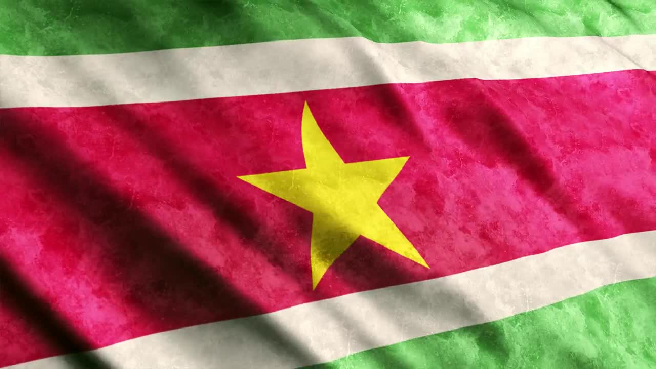 Free Video Stock suriname waving flag full screen Live Wallpaper - Free Download