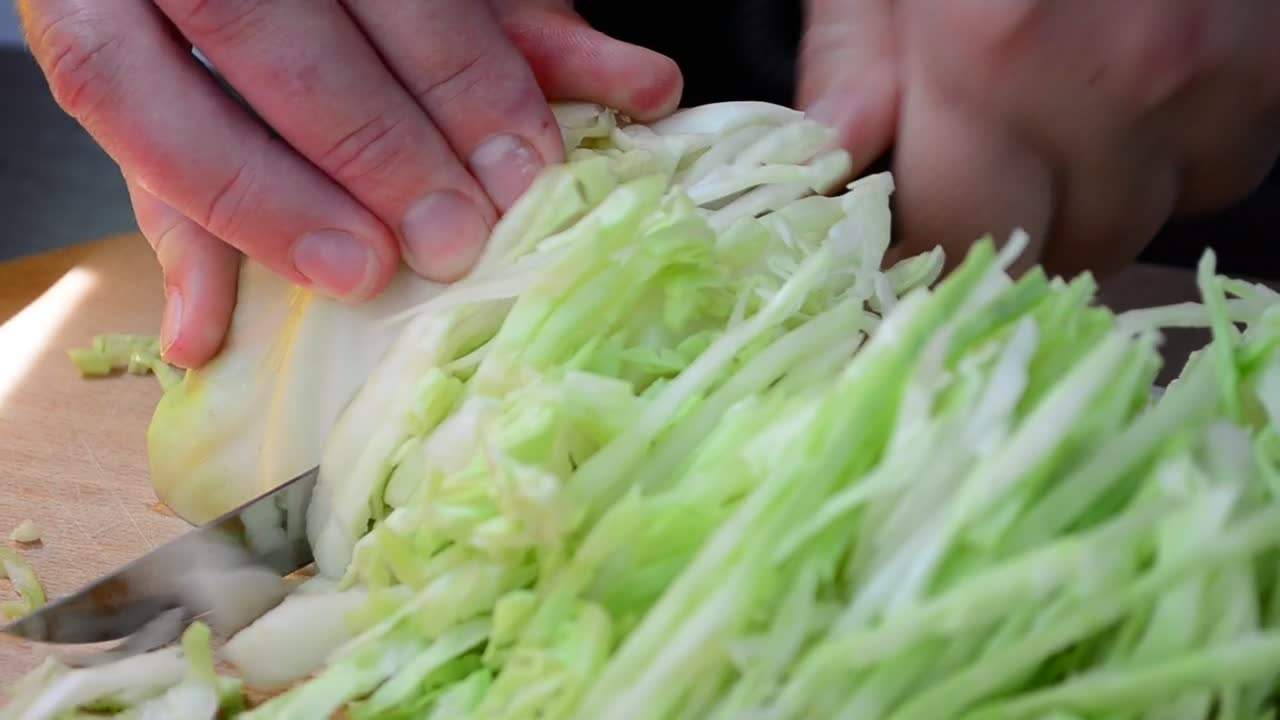 Free Video Stock Slicing Cabbage Close Up Live Wallpaper - Free Download