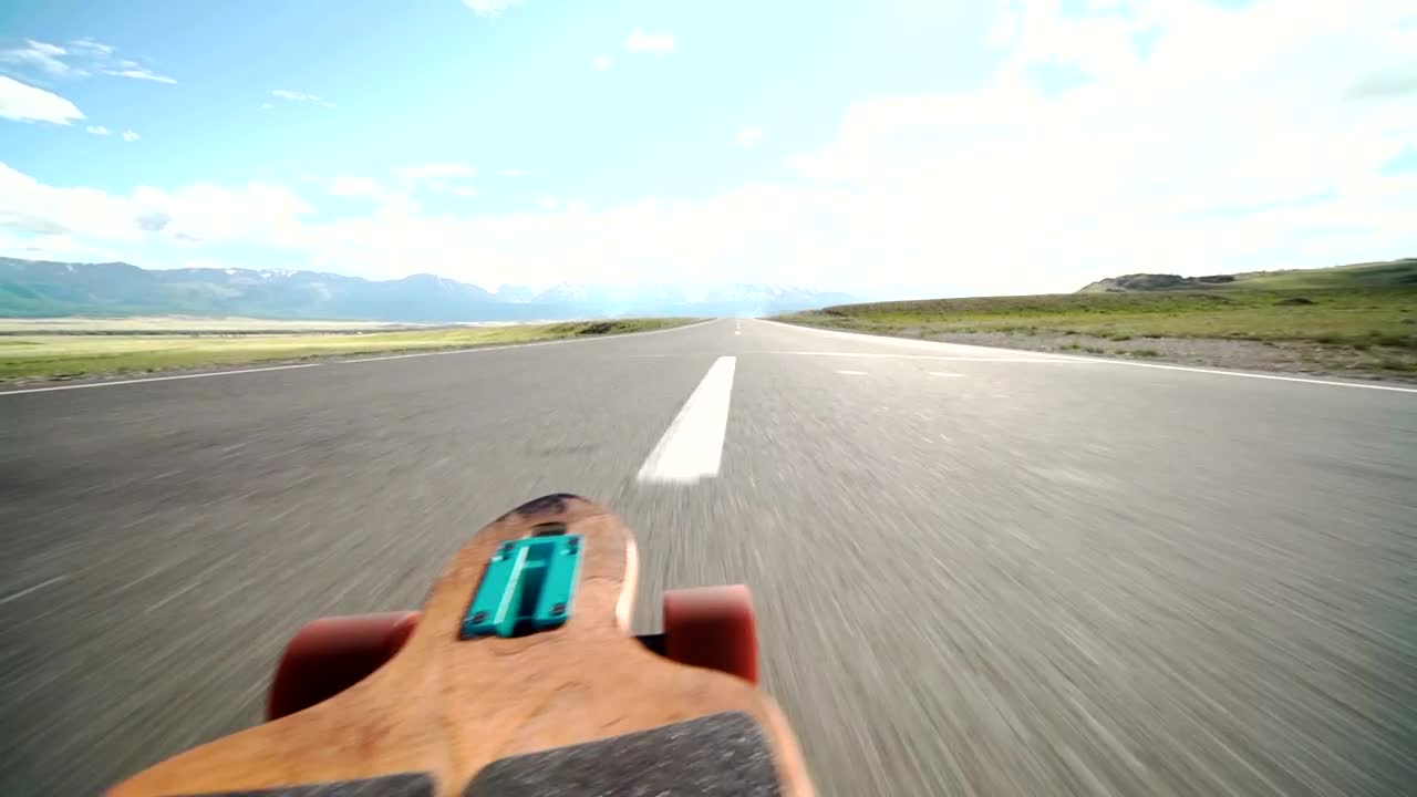 Video Stock Pov Of A Longboard On The Road Live Wallpaper Free - Free Download