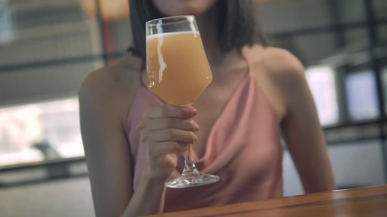 Free Stock Video Woman Drinking Craft Beer Live Wallpaper - Free Download