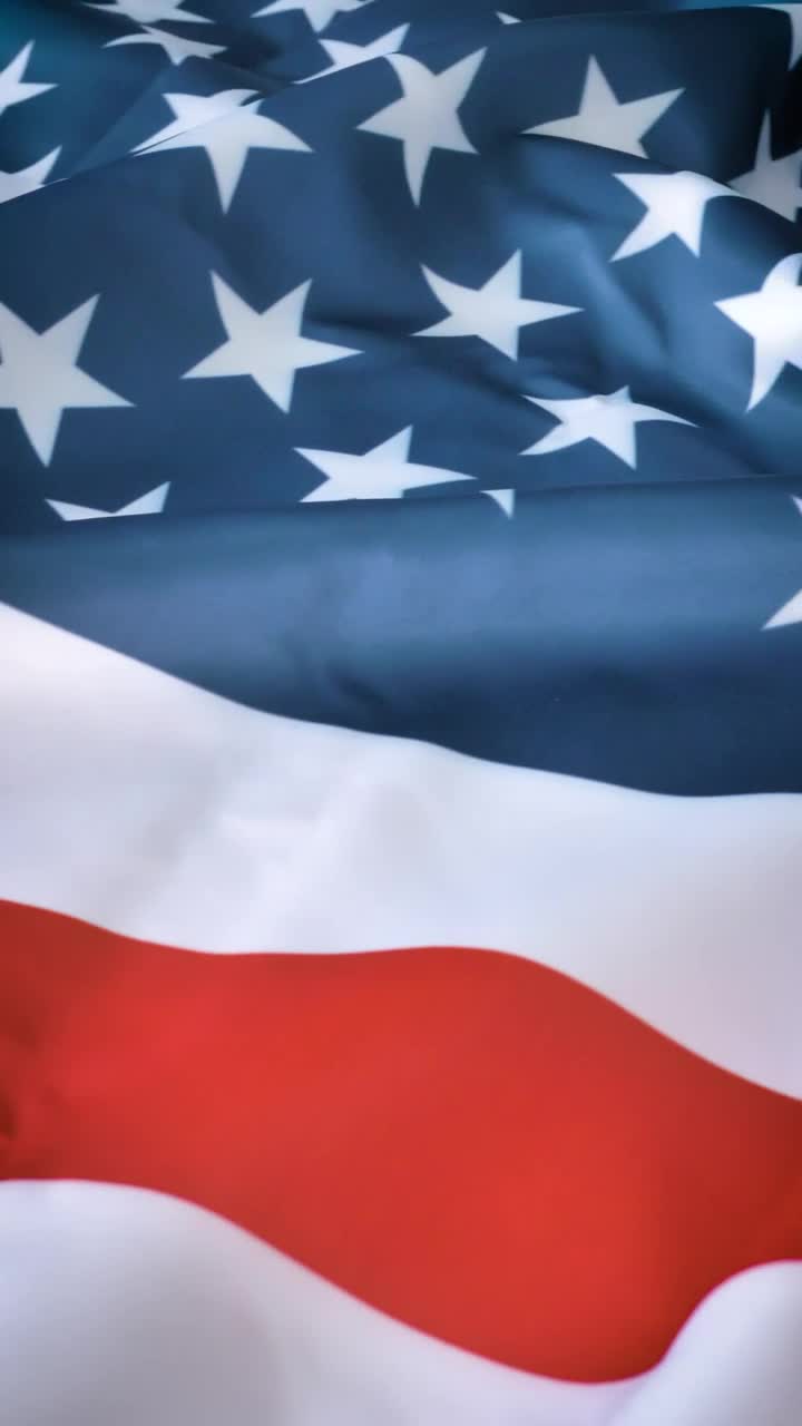 Video Stock Close Shot Of An American Flag Live Wallpaper For PC - Free Download