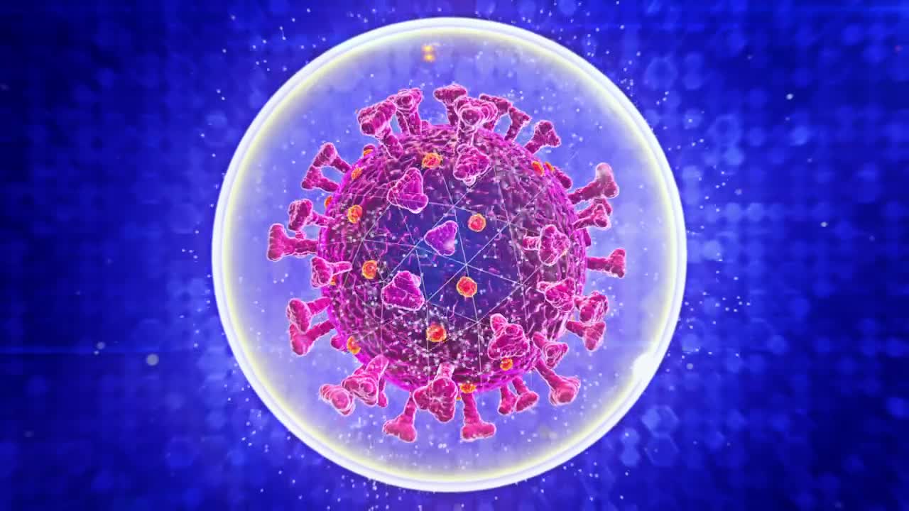 Stock Footage Virtual Representation Of A Virus Live Wallpaper - Free Download