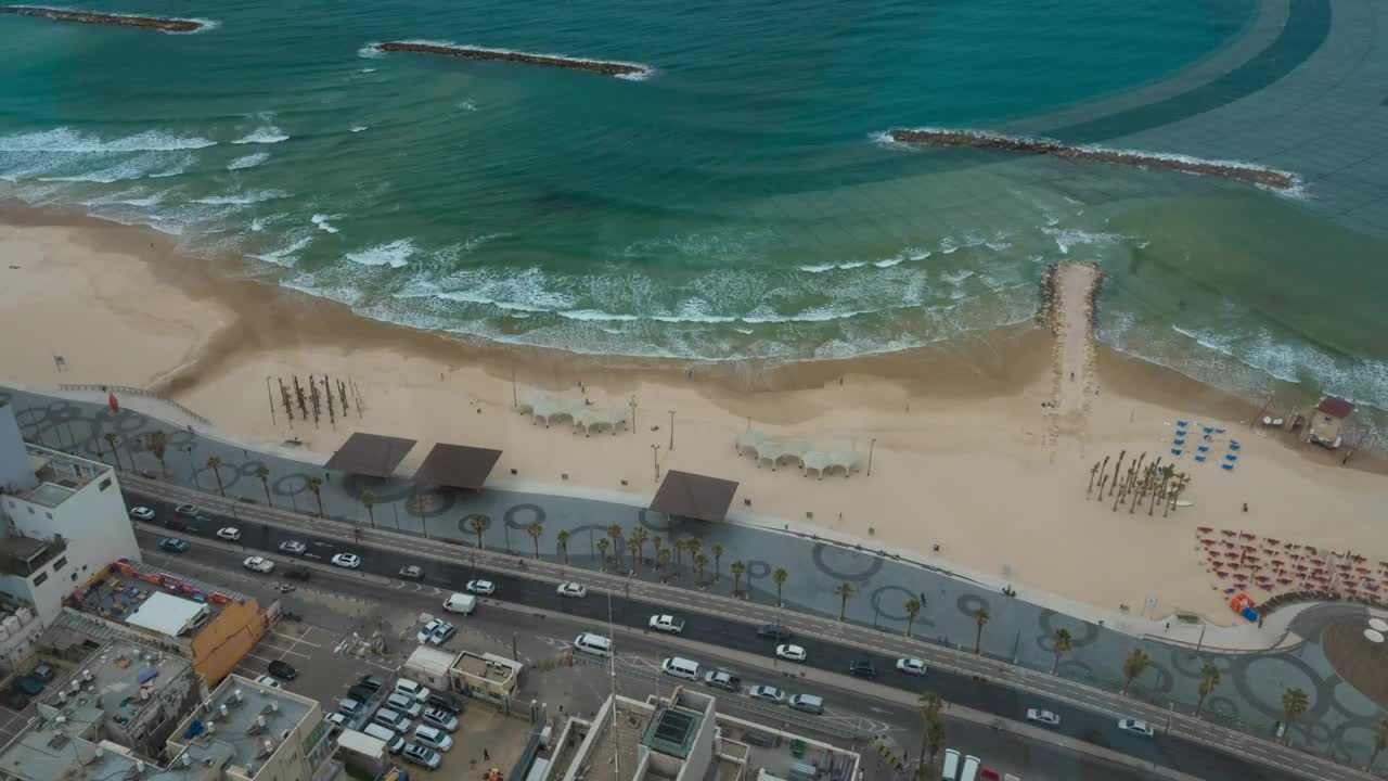 Free Video Stock traffic by the ocean in tel aviv Live Wallpaper - Free Download