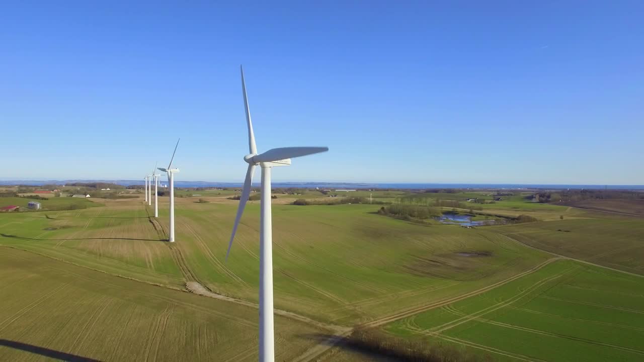 Stock Footage Wind Turbines On A Hot Day Live Wallpaper - Free Download