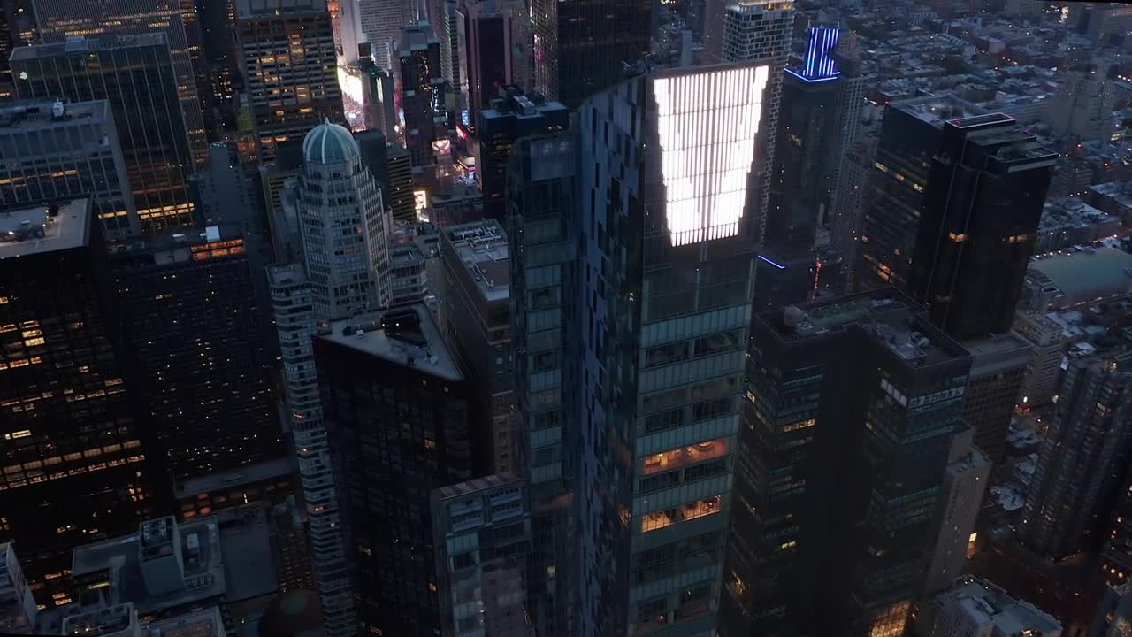 Stock Video Office Buildings In Manhattan Aerial Shot Live Wallpaper - Free Download
