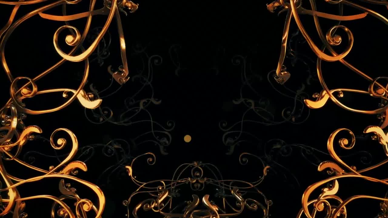 Stock Video Crossing Elegant And Tangled D Gold Frames Live Wallpaper For PC - Free Download