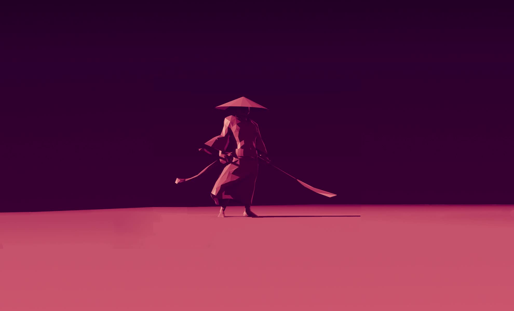 Hexagon Samurai Animated Desktop - Free Download