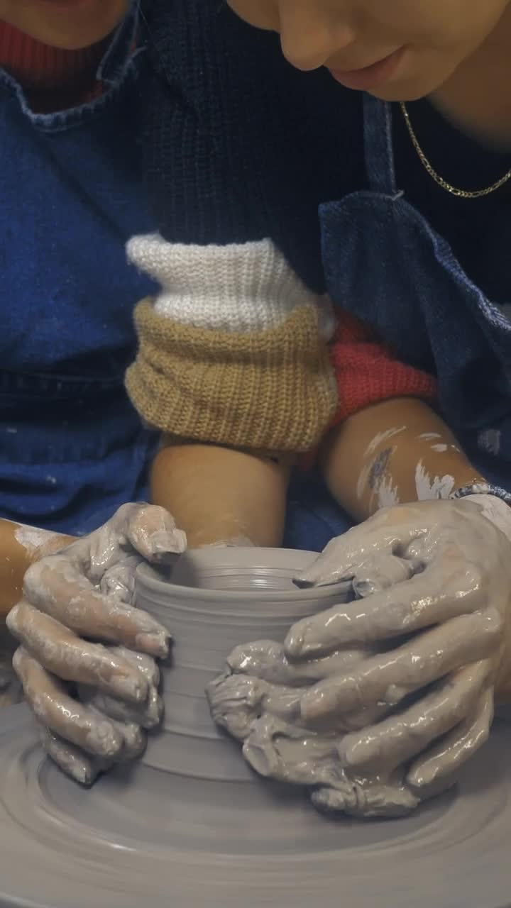 Stock Video Lgbt Couple Of Girls Making A Clay Vase Together Animated Wallpaper - Free Download