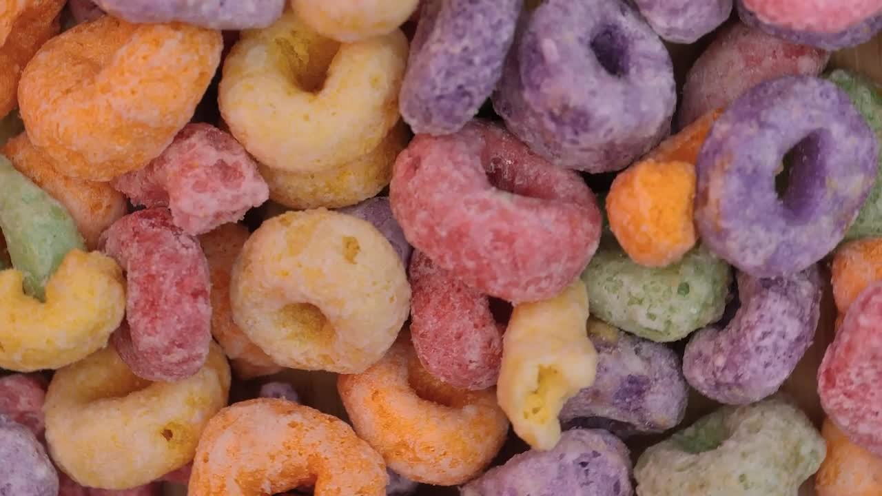 Stock Video Colored Sugared Donut Cereal Live Wallpaper For PC - Free Download