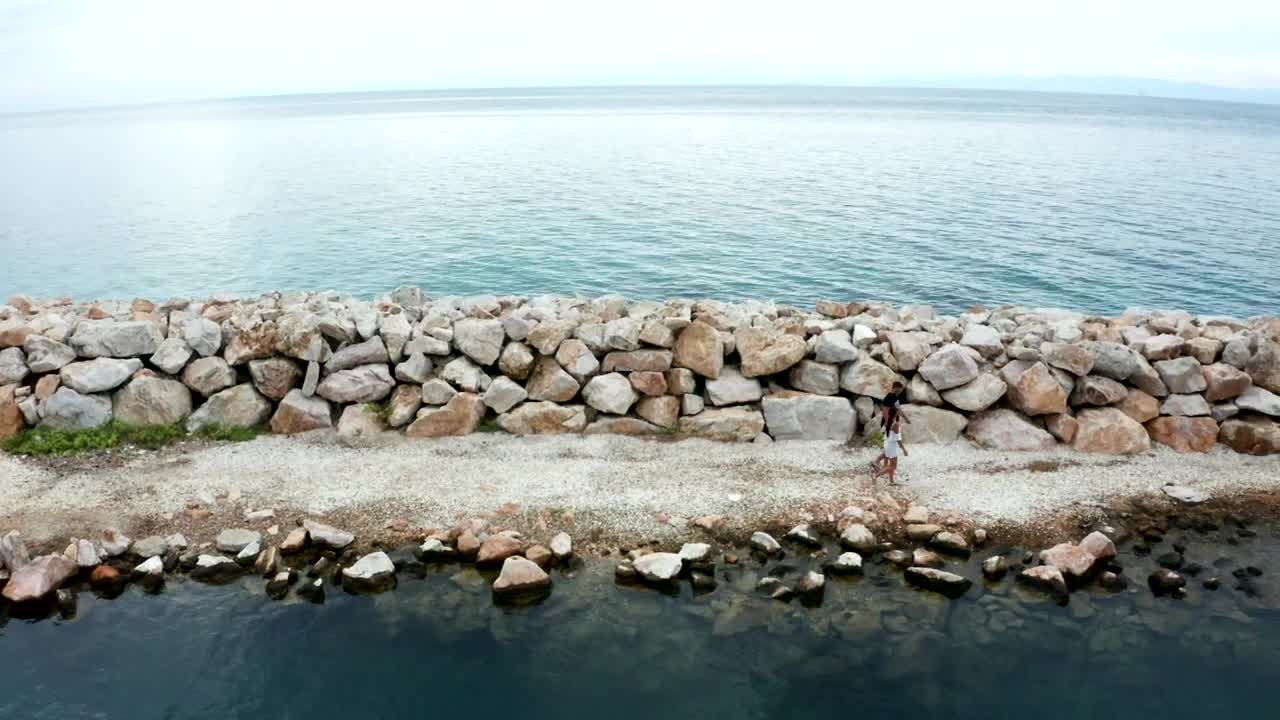 Free Stock Video Walking Along A Stone Sea Wall Live Wallpaper - Free Download