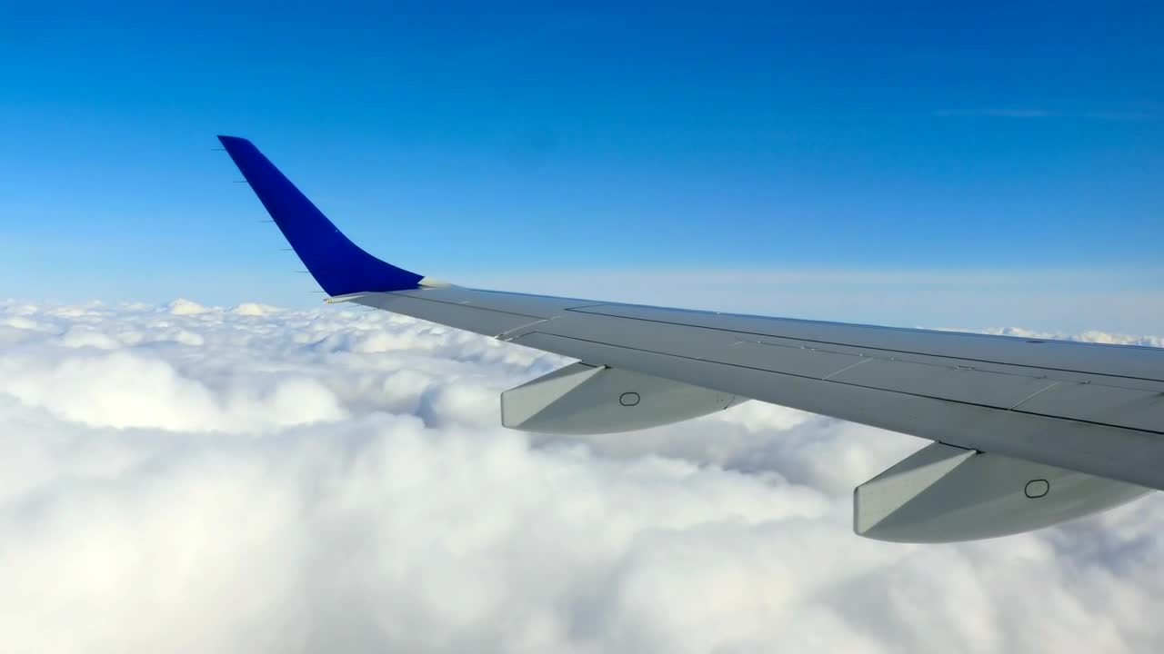 Video Stock Cloud Landscape From An Airplane Window Live Wallpaper For PC - Free Download