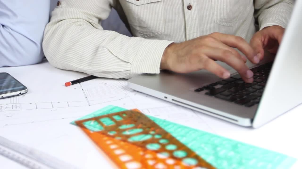 Free Stock Video Two Architects Working On A Drawing Board Live Wallpaper - Free Download