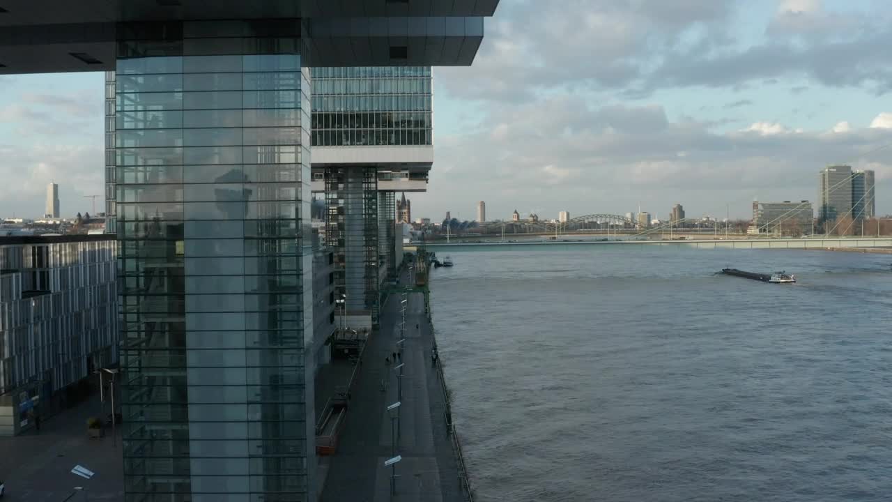 Stock Video Corporate Office Buildings Next To A River Live Wallpaper For PC - Free Download