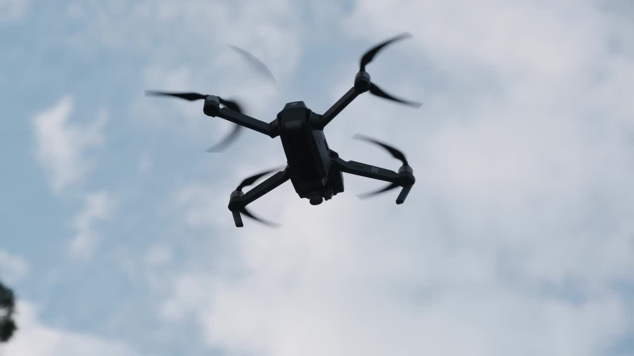 Free Video Stock tracking shot of a drone flying through the air Live Wallpaper - Free Download