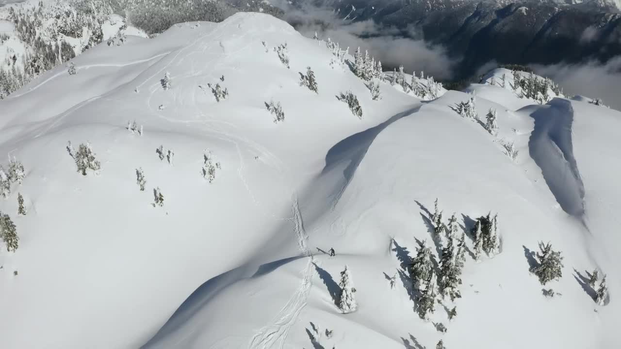 Free Video Stock Skiers On Top Of A Snowy Mountain In Canada Live Wallpaper - Free Download