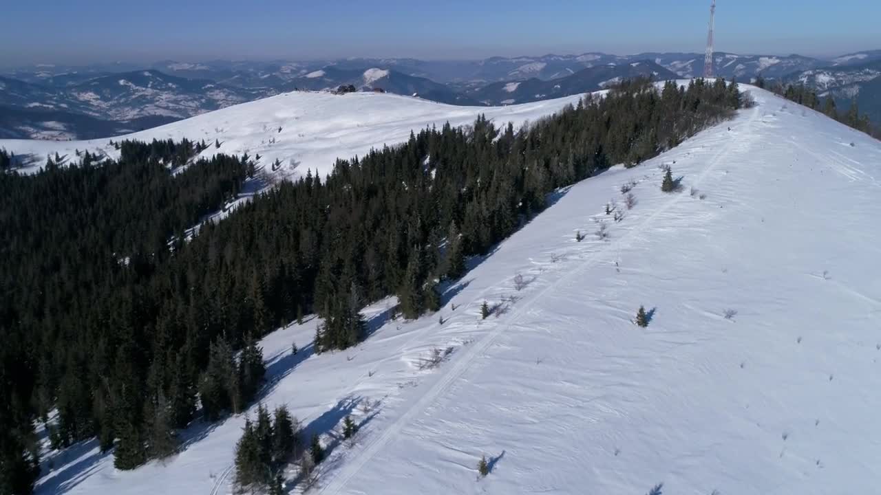 Free Video Stock Ski Resort In The Alps Aerial Shot Live Wallpaper - Free Download