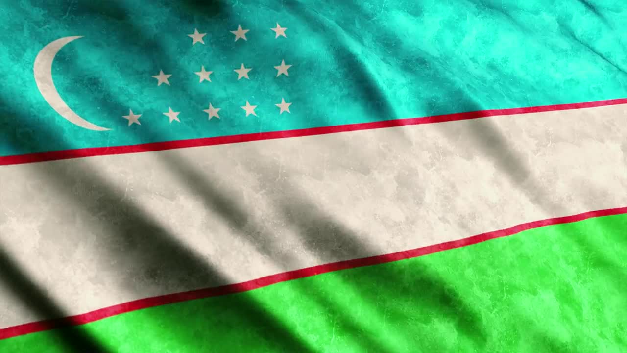 Stock Footage Uzbekistan Flag Asian Continent Live Wallpaper - Free Download