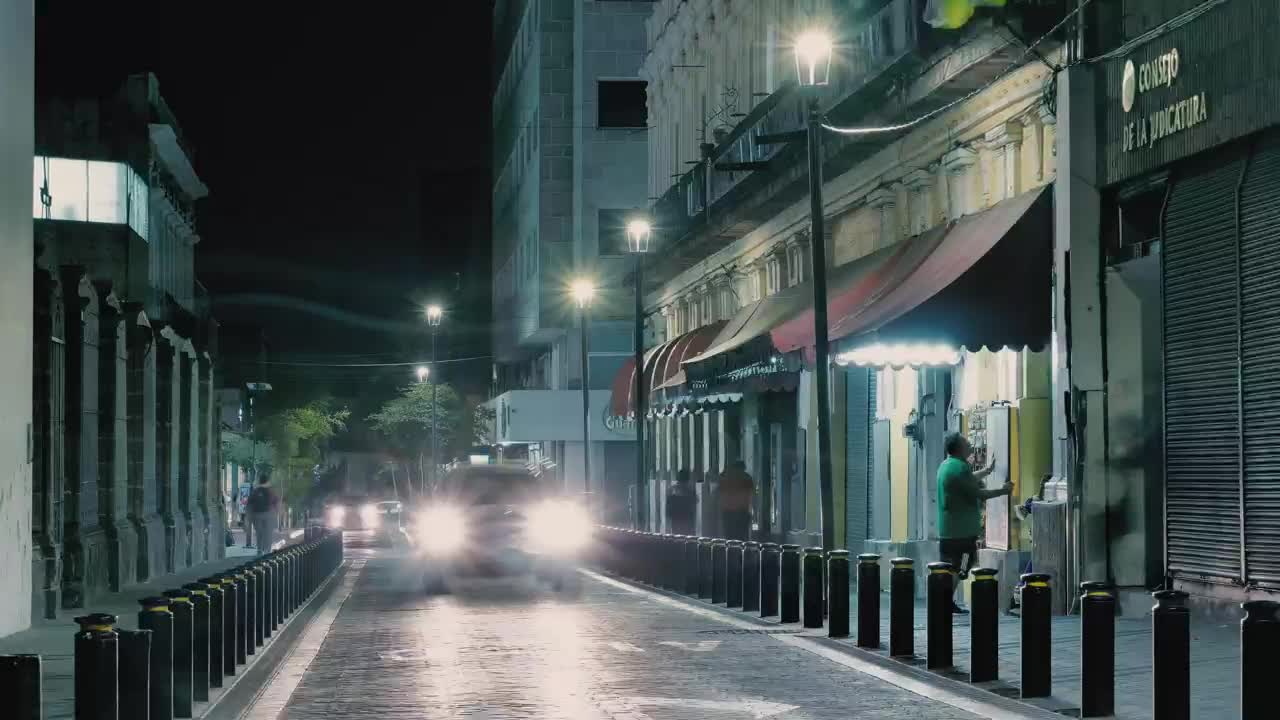 Stock Video Narrow Avenue At Night Live Wallpaper - Free Download