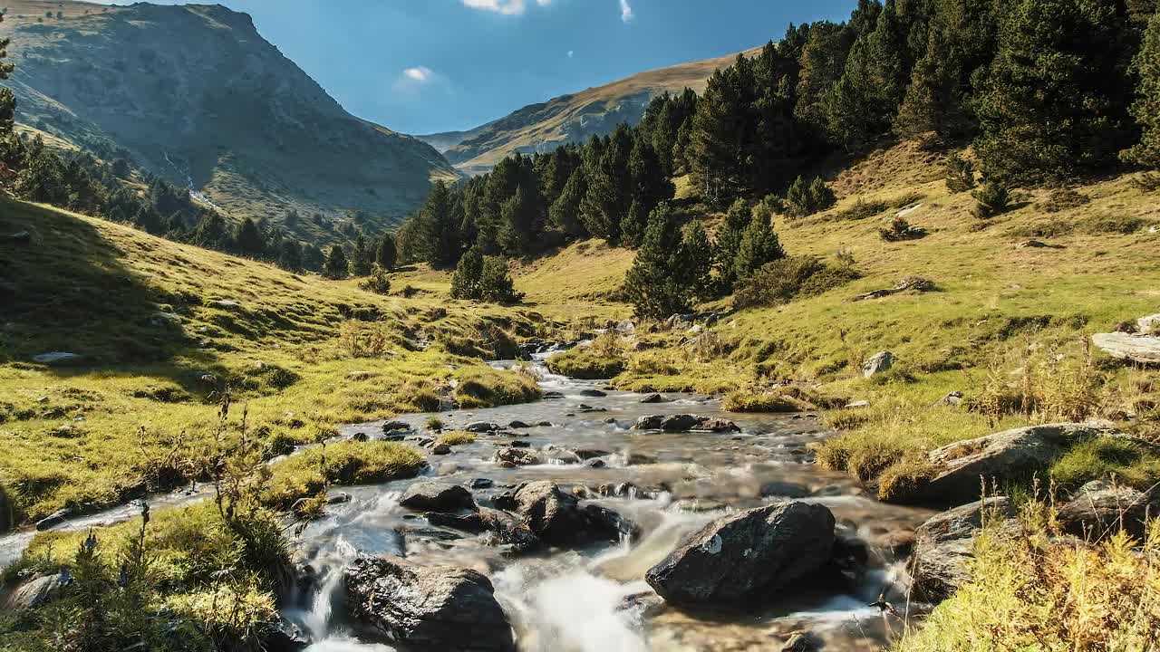 Free Video Stock Stream Through A Beautiful Valley Live Wallpaper - Free Download