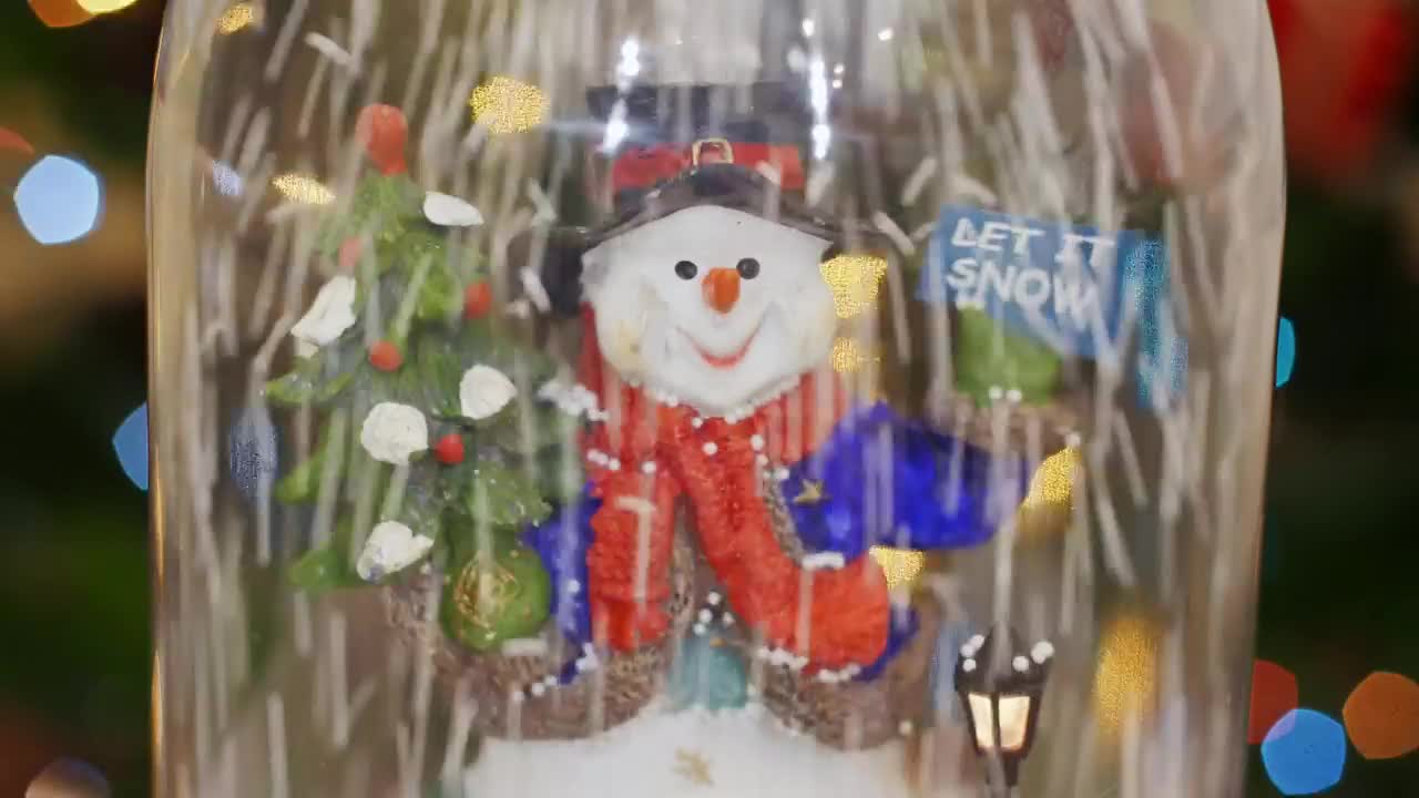 Free Video Stock Snowman Inside A Vase Live Wallpaper - Free Download