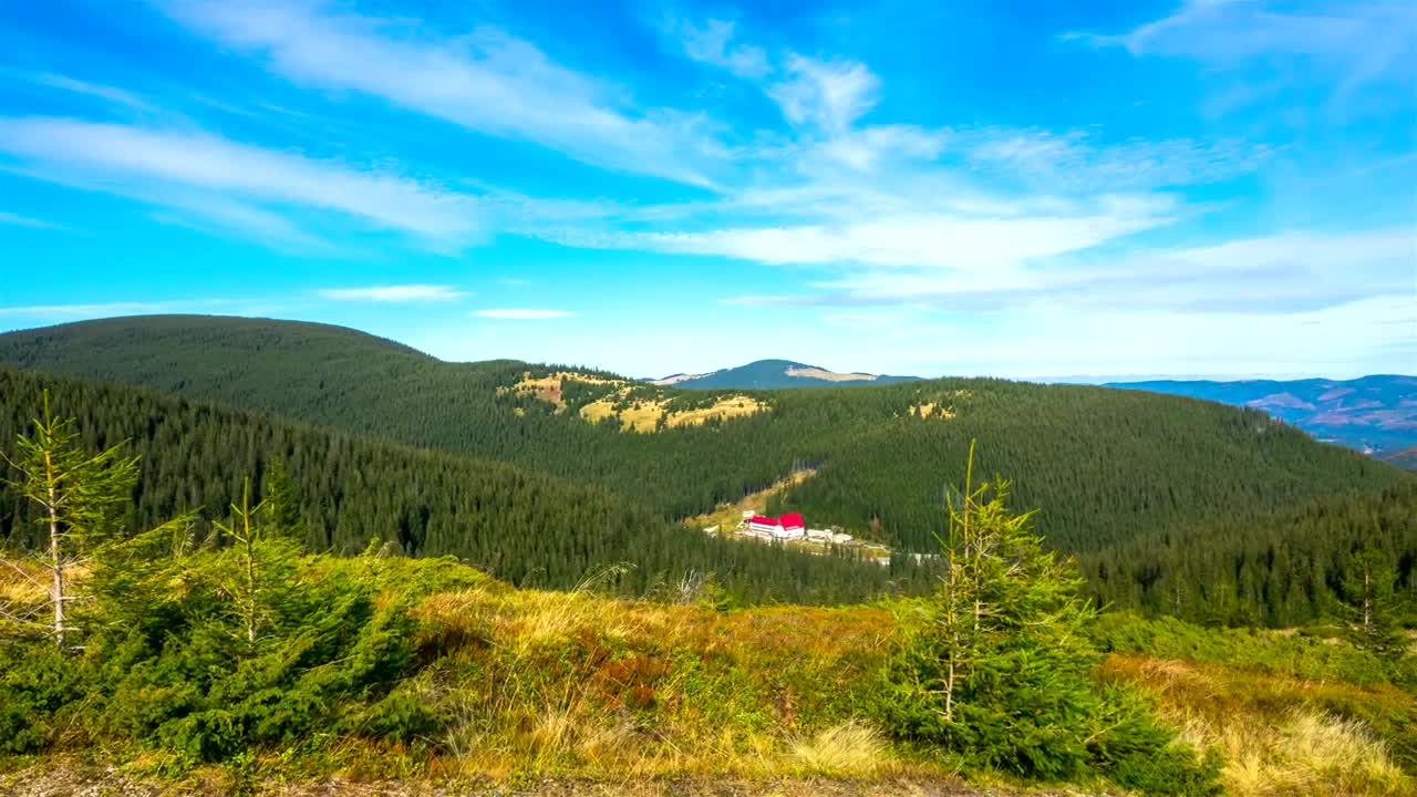 Stock Video Panorama From The Top Of A Sunny Mountain Range Live Wallpaper - Free Download