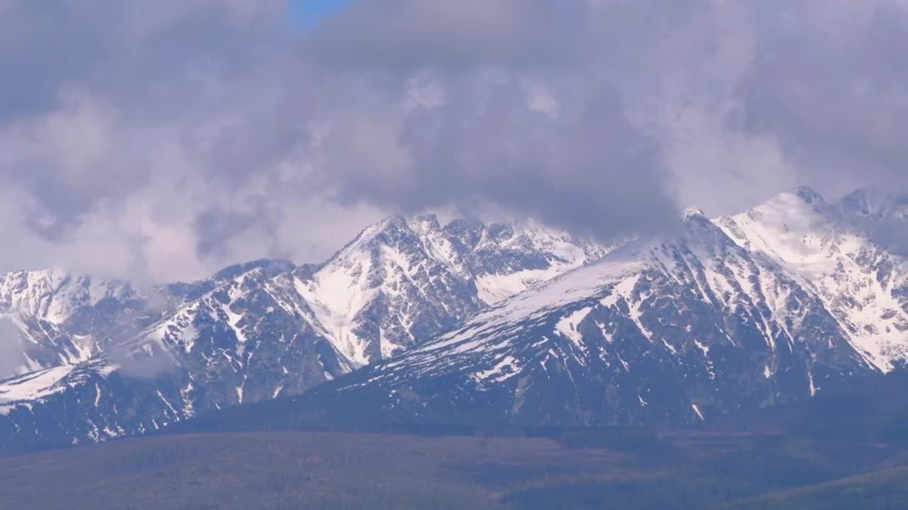 Stock Video Mountain Peaks Covered In Snow Live Wallpaper - Free Download