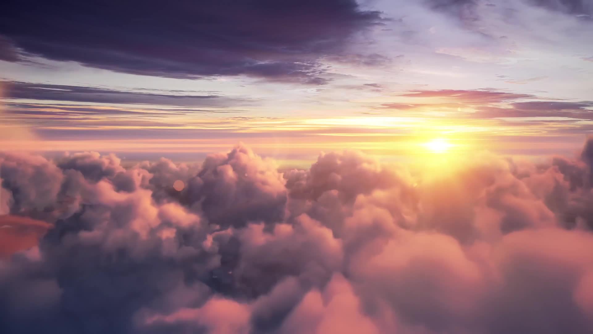 4K UHD Flying Above Clouds Live Wallpaper - Free Download