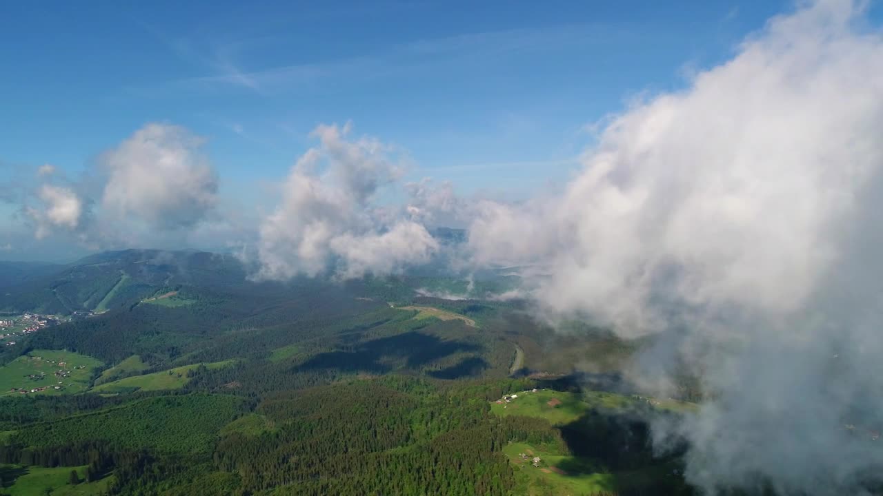 Stock Video Flying At Cloud Level With The Mountains Below Live Wallpaper For PC - Free Download