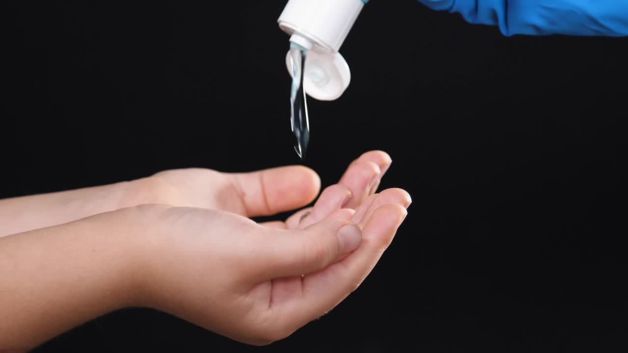Video Stock Child Hands Using Hand Sanitizer Live Wallpaper For PC - Free Download