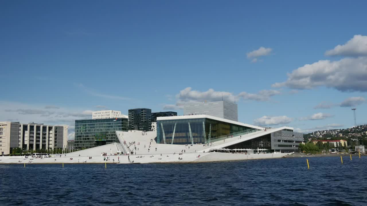 Free Video Stock the oslo opera house in norway Live Wallpaper - Free Download