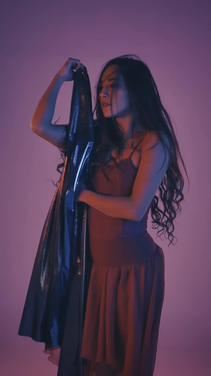 Free Stock Video Young Woman In Red Dress Dancing In Reverse Live Wallpaper - Free Download