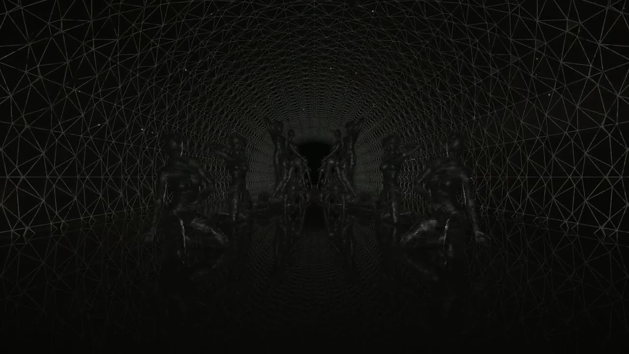 Stock Video Dark Tunnel With Statues Of Women In Different Poses Live Wallpaper For PC - Free Download