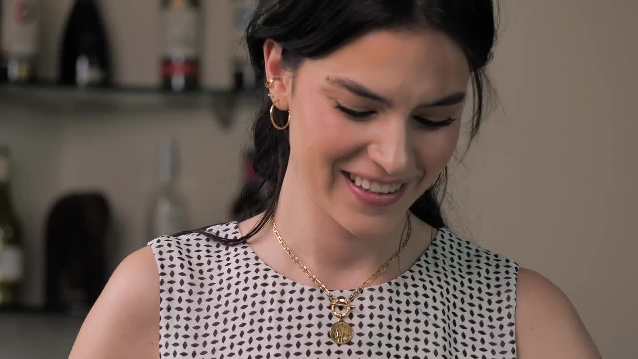 Stock Video Happy Woman Preparing Salad Animated Wallpaper - Free Download
